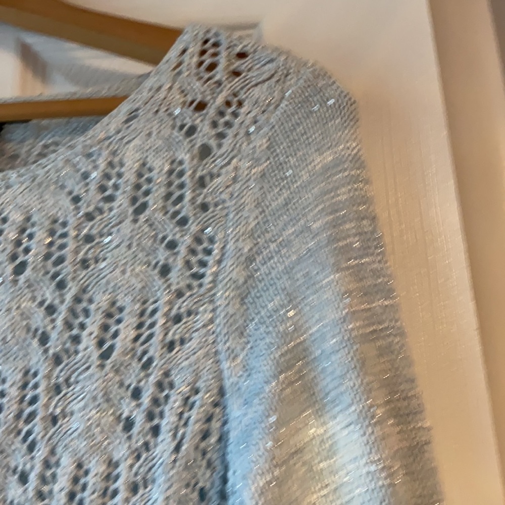 Preswick & Moore PM Crochet Sweater w/Sparkle - Picture 5 of 9